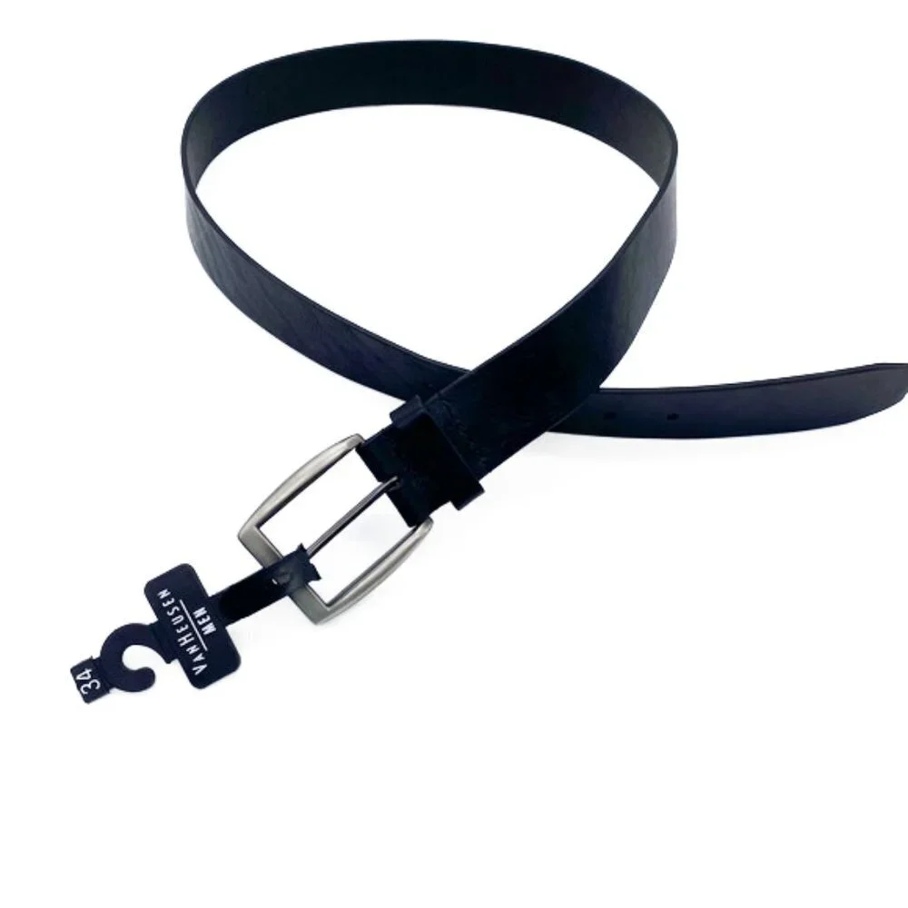 NEW Van Heusen Men's Black Leather Belt